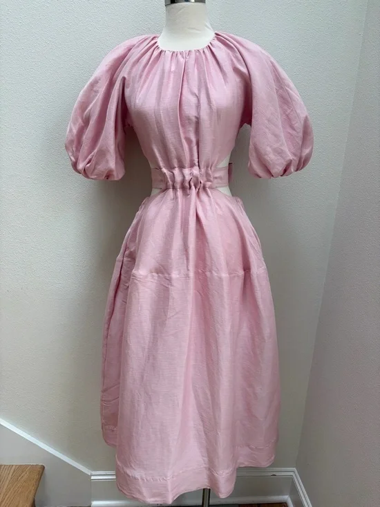 aje mimosa dress pink Aje Mimosa Dress Cut Out